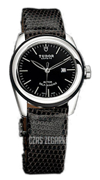Tudor Glamour Date Czarny/Skóra Ø31 mm 53010N-BIDBLZS