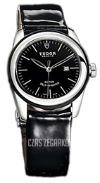 Tudor Glamour Date Czarny/Skóra Ø31 mm 53010N-BIDBPLS