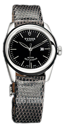 Tudor Glamour Date Czarny/Skóra Ø31 mm 53010N-BIDGLZS