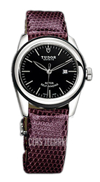 Tudor Glamour Date Czarny/Skóra Ø31 mm 53010N-BIDPRLZS