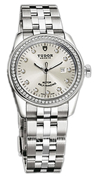 Tudor Glamour Date Srebrny/Stal Ø31 mm 53020-68030-SDIDSTL