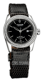 Tudor Glamour Date Czarny/Skóra Ø31 mm 53020-BIDBLZS