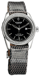 Tudor Glamour Date Czarny/Skóra Ø31 mm 53020-BIDGLZS