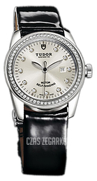 Tudor Glamour Date Srebrny/Skóra Ø31 mm 53020-SDIDBPLS