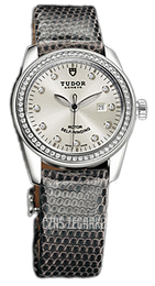 Tudor Glamour Date Srebrny/Skóra Ø31 mm 53020-SDIDGLZS