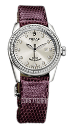 Tudor Glamour Date Srebrny/Skóra Ø31 mm 53020-SDIDPRLZS