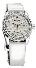 Tudor Glamour Date Srebrny/Skóra Ø31 mm 53020-SDIDWPLSP