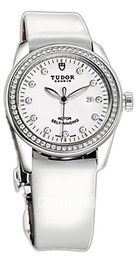 Tudor Glamour Date Biały/Skóra Ø31 mm 53020-WDIDWPLS