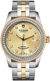 Tudor Glamour Date Żółte złoto/Stal w odcieniu złota Ø31 mm M53023-0021