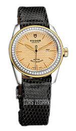 Tudor Glamour Date Szampański/Skóra Ø31 mm 53023-CHIDBLZSP