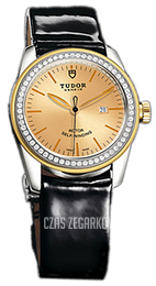 Tudor Glamour Date Szampański/Skóra Ø31 mm 53023-CHIDBPLS