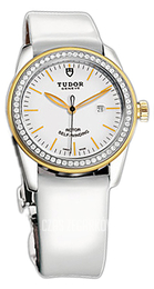 Tudor Glamour Date Biały/Skóra Ø31 mm 53023-WIDWPLS