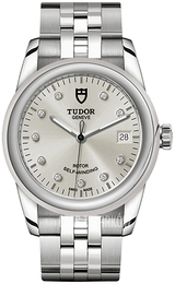 Tudor Glamour Date Srebrny/Stal Ø36 mm M55000-0006