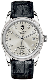 Tudor Glamour Date Srebrny/Skóra Ø36 mm M55000-0076