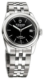 Tudor Glamour Date Czarny/Stal Ø36 mm 55000-68050-BIDSTL