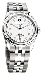 Tudor Glamour Date Biały/Stal Ø36 mm 55000-68050-WDIDSTL