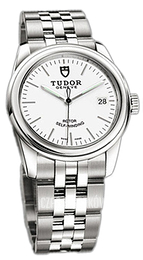 Tudor Glamour Date Biały/Stal Ø36 mm 55000-68050-WIDSTL