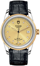 Tudor Glamour Date Żółte złoto/Skóra Ø36 mm M55003-0051