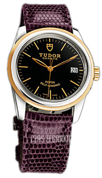 Tudor Glamour Date Czarny/Skóra Ø36 mm 55003-BIDPRLZS