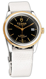 Tudor Glamour Date Czarny/Skóra Ø36 mm 55003-BIDWLZS