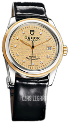 Tudor Glamour Date Szampański/Skóra Ø36 mm 55003-CHDIDBPLSP