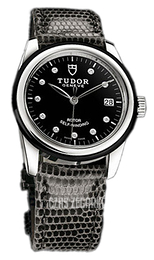 Tudor Glamour Date Czarny/Skóra Ø36 mm 55010N-BDIDGLZS