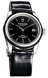 Tudor Glamour Date Czarny/Skóra Ø36 mm 55010N-BIDBPLS