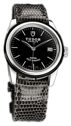 Tudor Glamour Date Czarny/Skóra Ø36 mm 55010N-BIDGLZS