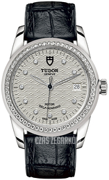 Tudor Glamour Date Srebrny/Skóra Ø36 mm M55020-0060