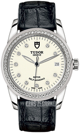Tudor Glamour Date Biały/Skóra Ø36 mm M55020-0108