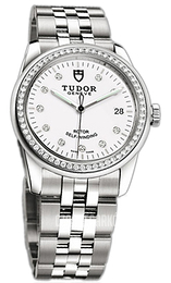 Tudor Glamour Date Biały/Stal Ø36 mm 55020-68050-WDIDSTL