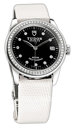 Tudor Glamour Date Czarny/Skóra Ø36 mm 55020-BDIDWLZS