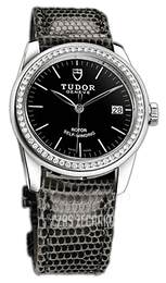 Tudor Glamour Date Czarny/Skóra Ø36 mm 55020-BIDGLZS