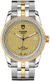 Tudor Glamour Date Żółte złoto/Stal w odcieniu złota Ø36 mm M55023-0028