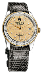 Tudor Glamour Date Szampański/Skóra Ø36 mm 55023-CHDIDGLZSP