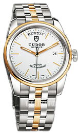 Tudor Glamour Day-Date Biały/18 karatowe żółte złoto Ø39 mm 56003-68063-WIDGDSTL