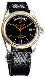 Tudor Glamour Day-Date Czarny/Skóra Ø39 mm 56003-BIDBLZSGD