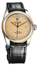 Tudor Glamour Day-Date Szampański/Skóra Ø39 mm 56003-CHIDSBLSP