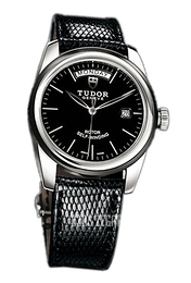 Tudor Glamour Day-Date Czarny/Skóra Ø39 mm 56010N-BIDBLZS