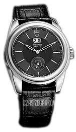 Tudor Glamour Double Date Czarny/Skóra Ø42 mm 57000-BIDSBLS