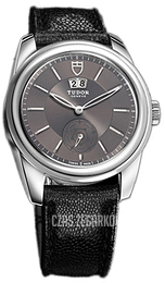 Tudor Glamour Double Date Szary/Skóra Ø42 mm 57000-GIDBJLS