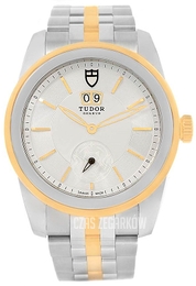 Tudor Glamour Double Date Srebrny/18 karatowe żółte złoto Ø42 mm 57003-0006