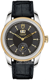 Tudor Glamour Double Date Szary/Skóra Ø42 mm 57003-0088
