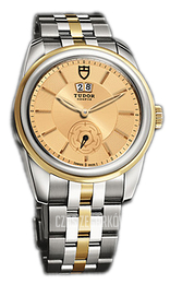 Tudor Glamour Double Date Szampański/18 karatowe żółte złoto Ø42 mm 57003-68073-CHIDGD