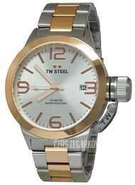 TW Steel Canteen Srebrny/Stal Ø45 mm CB121