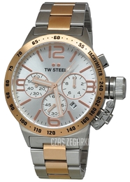 TW Steel Canteen Srebrny/Stal Ø45 mm CB123