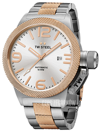 TW Steel Canteen Srebrny/Stal Ø50 mm CB126