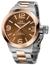 TW Steel Canteen Brązowy/Stal Ø50 mm CB152