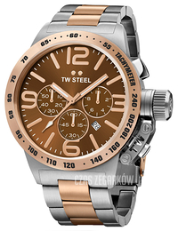 TW Steel Canteen Brązowy/Stal Ø50 mm CB154