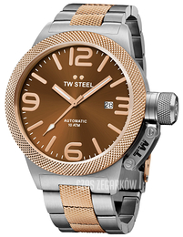 TW Steel Canteen Brązowy/Stal Ø50 mm CB156